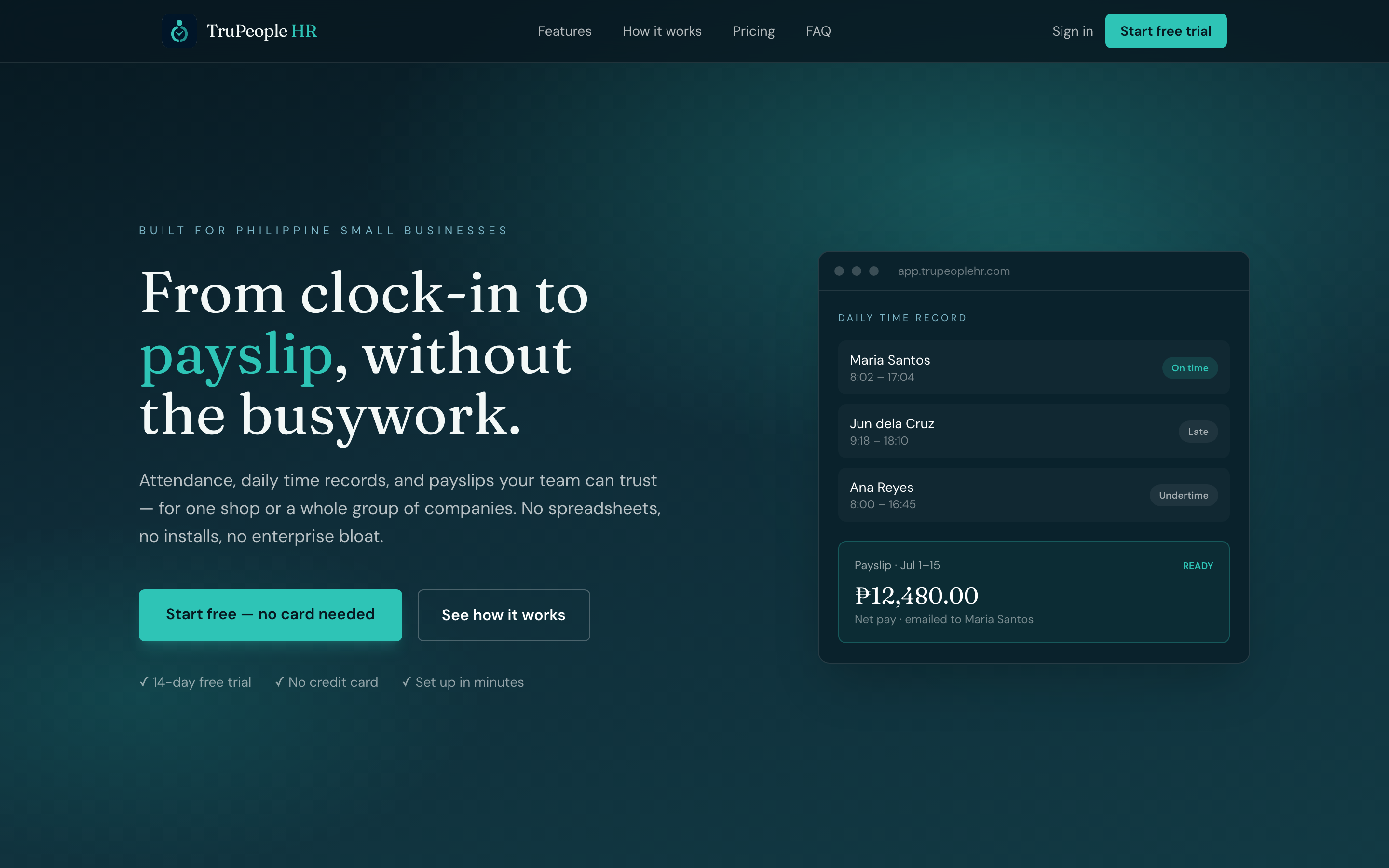 TruPeople HR screenshot