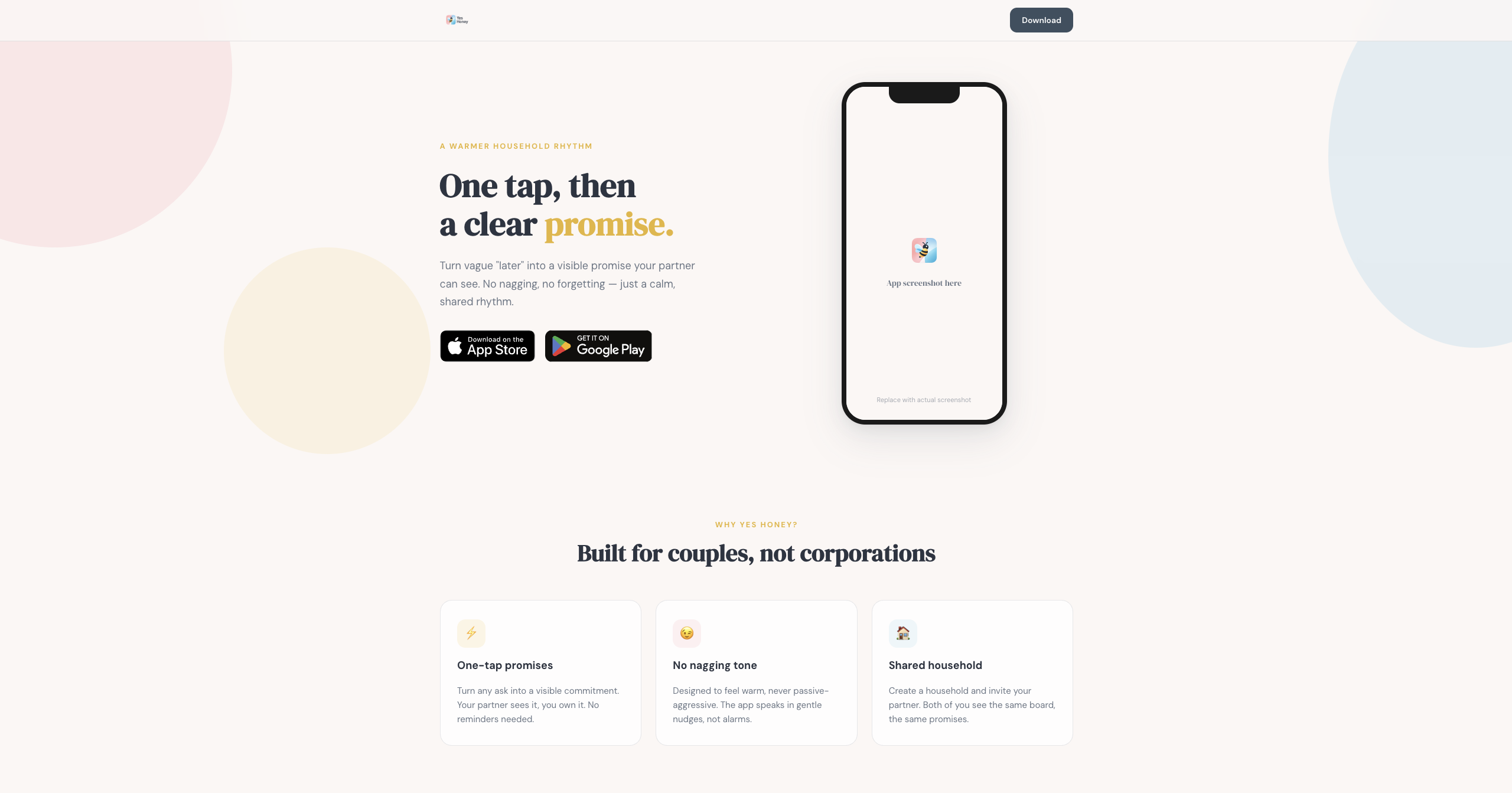 Yes Honey screenshot